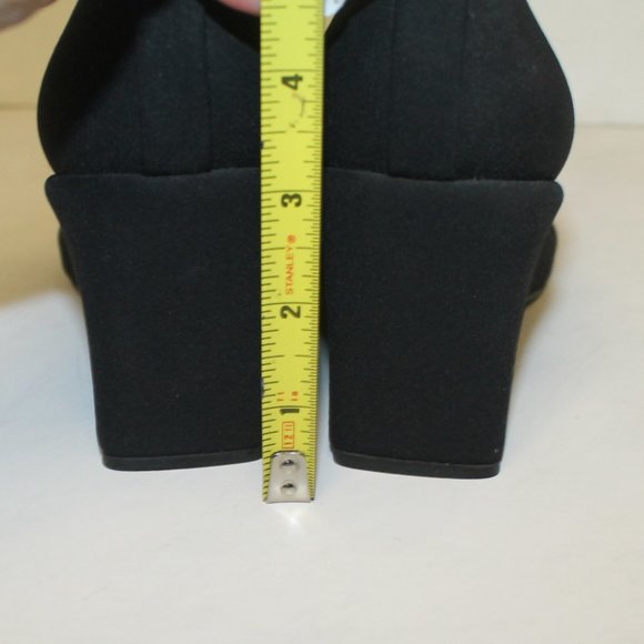 Stuart Weitzman Chunky Wedge Heel Slip On Shoes Like New Worn 1x - Picture 8 of 10